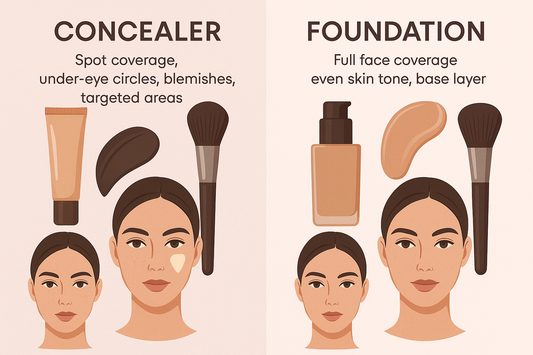 Concealer vs. Foundation: When to Use Each and Why