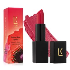 Semi-Matte Lipstick - Joy, Fuschia Pink - Natural Moisturizing Ingredients for All Day Wear - Paraben-Free, Cruelty-Free, Vegan Formula - Hydrating Highly-Pigmented Lip Makeup
