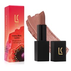 Semi-Matte Lipstick - Blissful, Barely There Beige - Natural Moisturizing Ingredients for All Day Wear - Paraben-Free, Cruelty-Free, Vegan Formula - Hydrating Highly-Pigmented Lip Makeup
