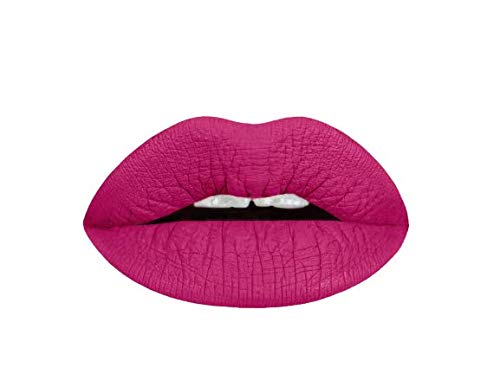 Aromi Matte Liquid Lipstick | Long-Lasting, Smudge Proof, Purple Magenta Lip Color, Waterproof, Pink Raspberry, Paraben, Phthalate, + Gluten Free (Forbidden Fuchsia)