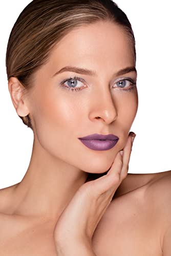 Semi-Matte Lipstick - Splendid, Mauve Purple - Natural Moisturizing Ingredients for All Day Wear - Paraben-Free, Cruelty-Free, Vegan Formula - Hydrating Highly-Pigmented Lip Makeup