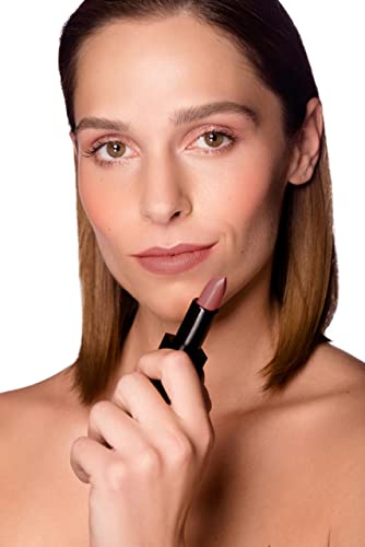 Semi-Matte Lipstick - Paradise, Rosy Nude - Natural Moisturizing Ingredients for All Day Wear - Paraben-Free, Cruelty-Free, Vegan Formula - Hydrating Highly-Pigmented Lip Makeup