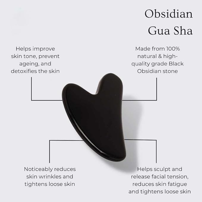 Yssarea Obsidian Roller and Gua Sha