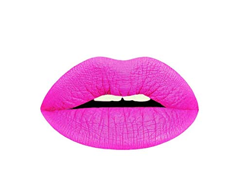 Aromi Bright Pink Matte Liquid Lipstick | Magenta Fuchsia Lip Color with Blue Undertones, Vegan, Cruelty-free, Smudge Proof, Stay All Day, Long-lasting (Pink Peonies)