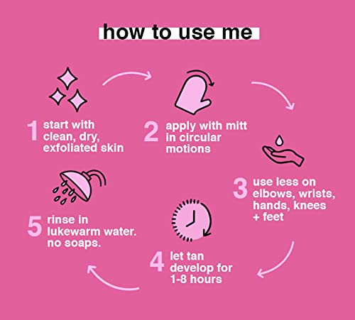 b.tan Dark Self Tanner Mini Kit Tanning