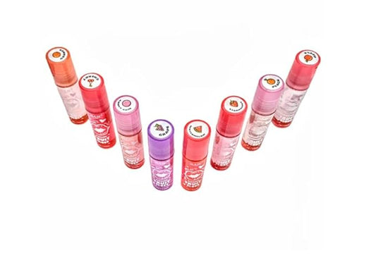 Amuse Cosmetics Roll On Rollerball Kissing Fruit Lip Gloss Strawberry Apple Grape Cherry Peach Orange Gum (Apple)