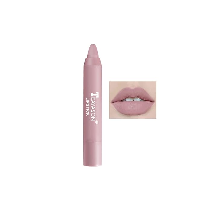 Agrifilm Matte Velvet Lipstick Lip Crayon Nourishing Non-Stick Cup Lip Stain Lip Gloss,Long-lasting Waterproof Lip Stick Lip Makeup for Women (1)