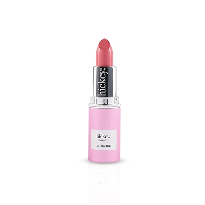 Hickey Lipstick Organic Skinny Dip Light Pink Lipstick Refill | HIghly Pigmented Long Lasting Luxurious Gluten Free | 0.16 oz | Gluten Free