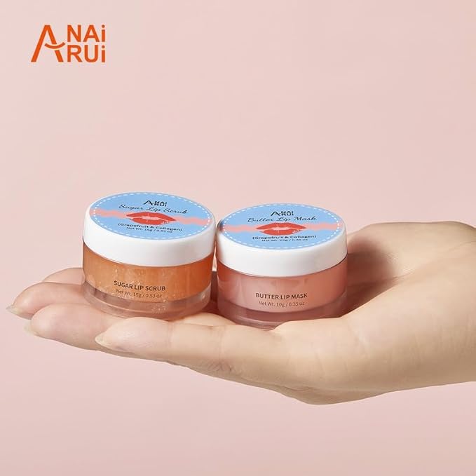 ANAIRUI Lip Mask Set, Lip Exfoliator Lips