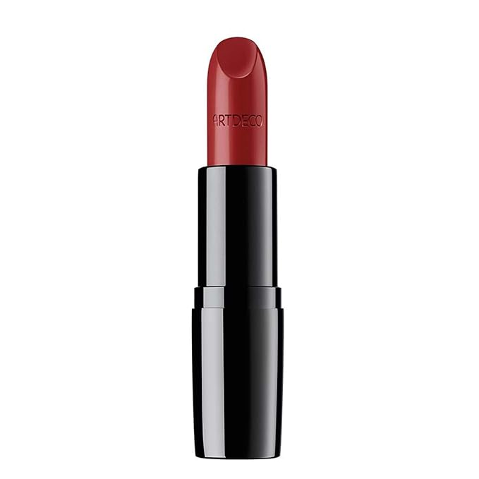 ARTDECO Perfect Color Lipstick - Red - Glide-On Lipstick with Rich Color & Plumping Effect - Creamy, Pearly Finish - Hyaluronic Acid - Long Lasting - Lip Plumper - Lip Care - Makeup - 0.14 Oz