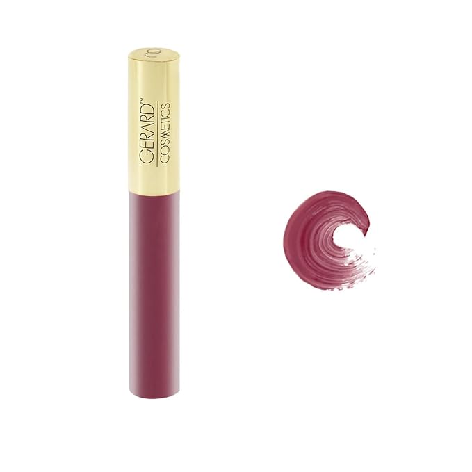 Gerard Cosmetics HydraMatte Liquid Lipstick Cher | Mauve Lipstick with Matte Finish | Long Lasting and Non-Drying | Super Pigmented Fully Opaque Lip Color