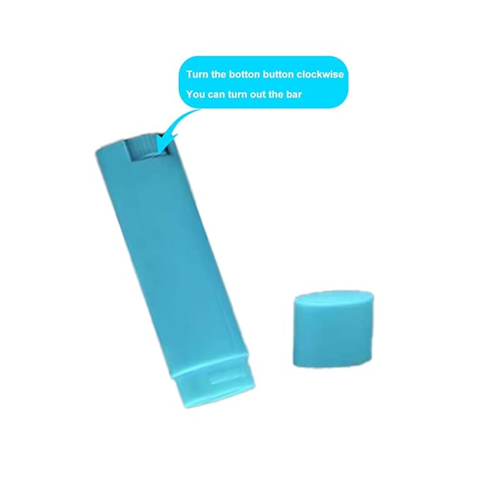 5ml 25Pcs Empty Oval Deodorant Lip Blue)
