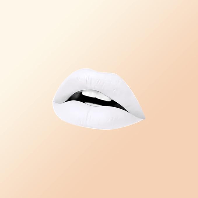 White Matte Liquid Lipstick, Long Lasting High Pigmented Lipstick, 5ml