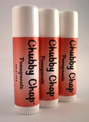 Three (3x) Large Jumbo Chapstick Natural (Pomegranate)
