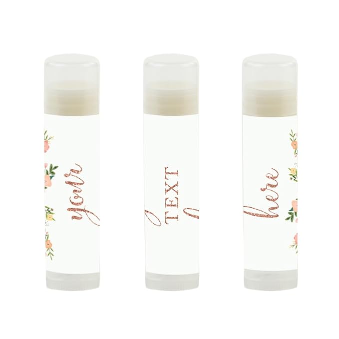 Andaz Press Personalized Lip Balm Party Florals,