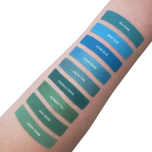 Aromi Bright Blue Metallic Liquid Lipstick | Ocean Lip Color with Shimmery Finish, Vegan, Cruelty-free, Long-lasting, Handmade (Snow Queen)