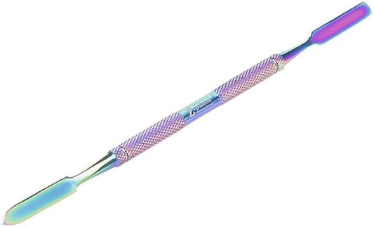 De-Potting Spatula, Dual-Ended Multicolor Steel Tool for Makeup
