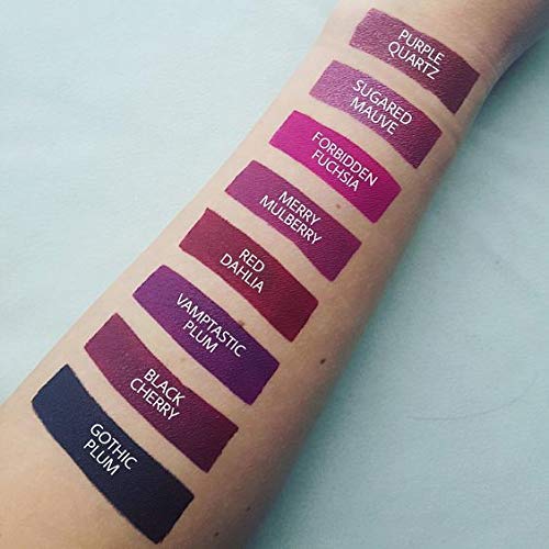 Aromi Mulberry Matte Liquid Lipstick | Berry Fuchsia Lip Color, Vegan & Cruelty-free, Long-lasting, Waterproof Lipstick (Merry Mulberry)