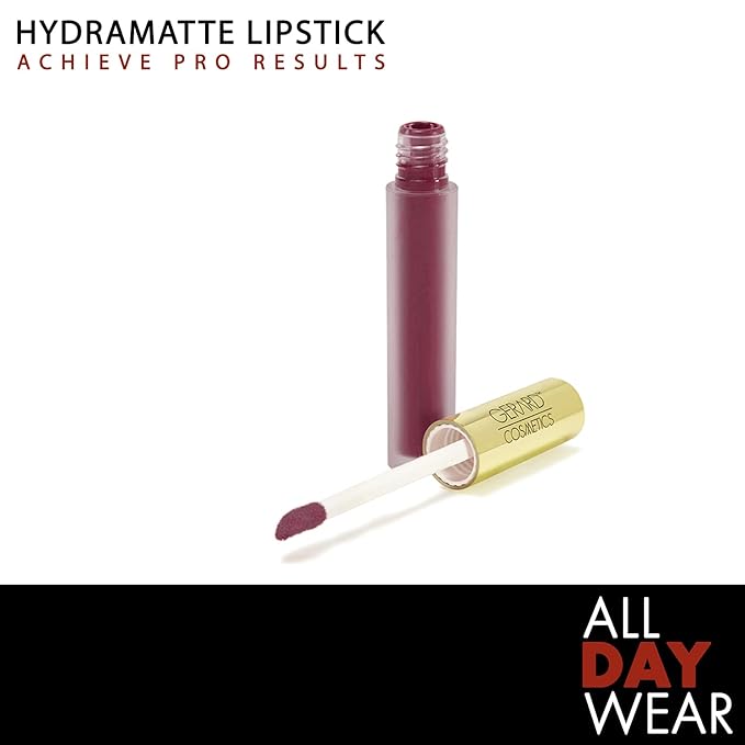 Gerard Cosmetics HydraMatte Liquid Lipstick Cher | Mauve Lipstick with Matte Finish | Long Lasting and Non-Drying | Super Pigmented Fully Opaque Lip Color