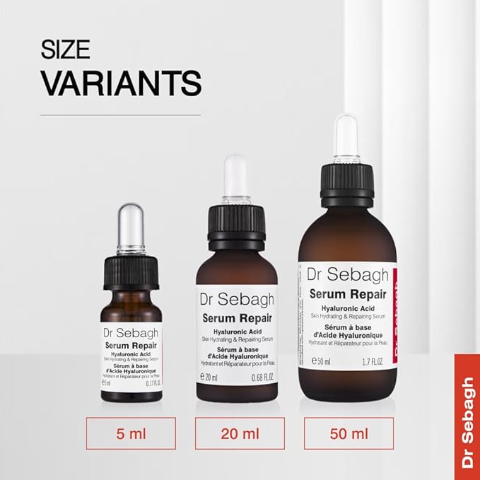 Serum Repair (0.68 fl oz) | Award-Winning Hyaluronic Acid Facial Hydrator | Anti Aging & Wrinkle | Skin Moisturising & Repairing Formula | Collagen Boosting Youthful Glow For Women & Men