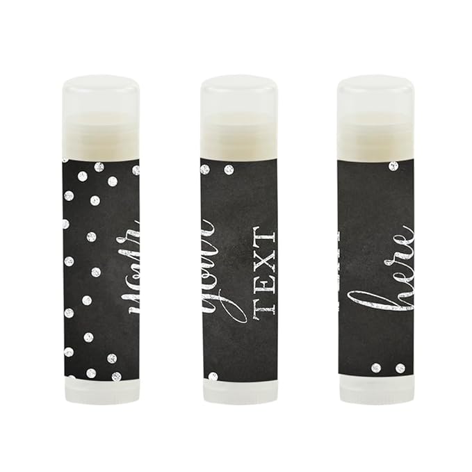 Andaz Press Personalized Lip Balm Party Chalkboard,