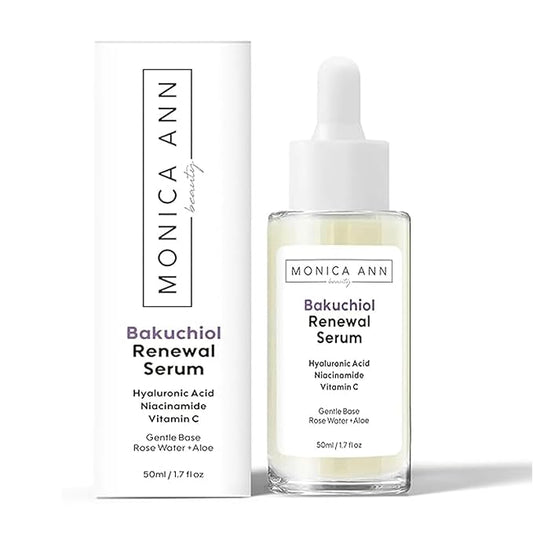 Bakuchiol Renewal Serum with Hyaluronic Acid, Niacinamide, and Vitamin C, 50ml