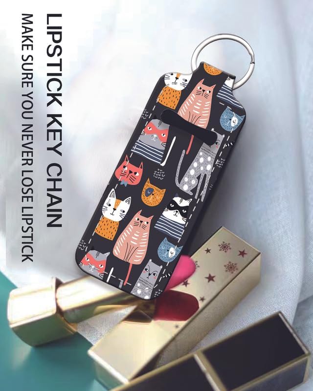 Chapstick Holder Keychain Holder Neoprene Lip Balm Lipstick