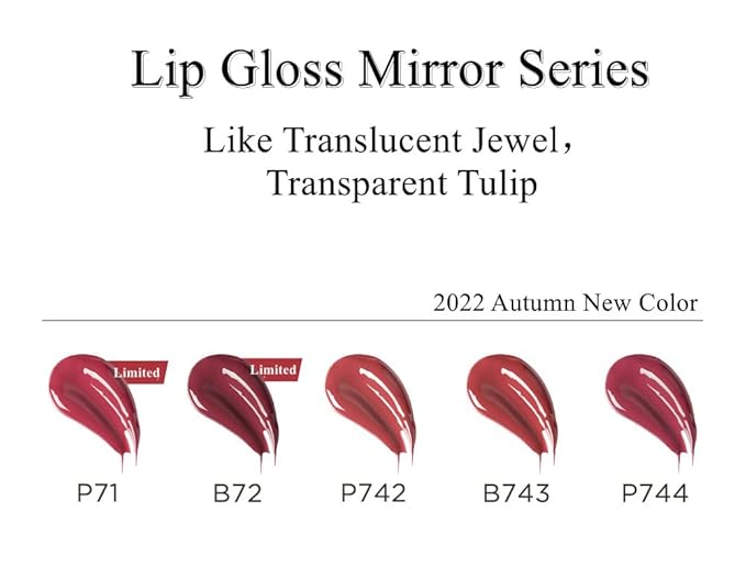 COLORKEY Lip Gloss Mirror Series, Hydrating Lip Gloss Gloss