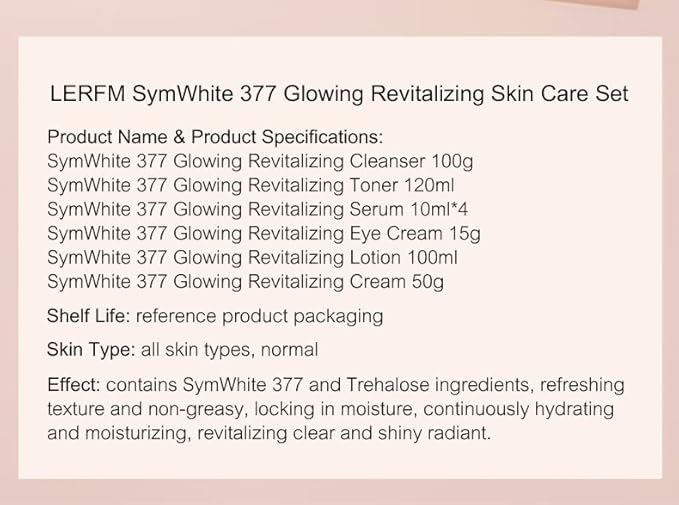 LERFM Moisturizing Brightening Aloe Face Skin Care Set Hyaluronic Serum Skin Care Set | Radiant, Youthful Skin Alcohol-Free Hypoallergenic Cleanse, Recondition and Puri (377- Nine piece set)