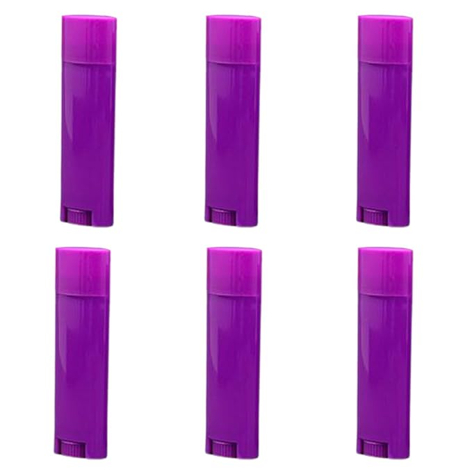5ml 25Pcs Empty Oval Deodorant Lip Deodorants(Purple)