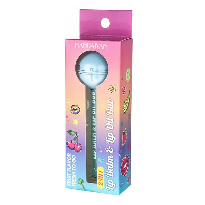 Tinted Lip Balm Lollipop Lip Gloss, (Orange)