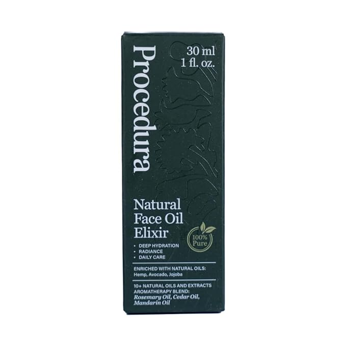 Premium Face Oil-100% Natural with 10 Precious Oils, Hemp Seed, Squalane & Vitamin E, Anti-Aging, Hydrating, Gua Sha Massage & Dry Skin Moisturizer Cold Pressed for Sensitive Skin (1 fl oz)