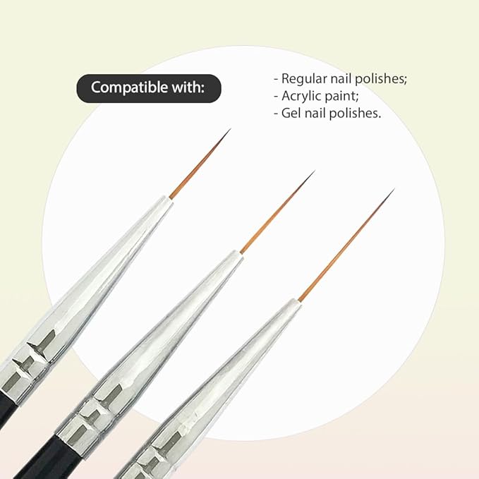 Winstonia striping nail art brushes