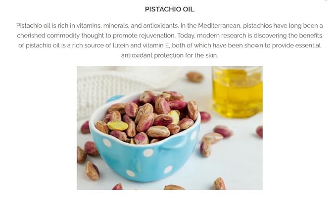 Pistaché Skincare Pistachio Oil Dewy Face