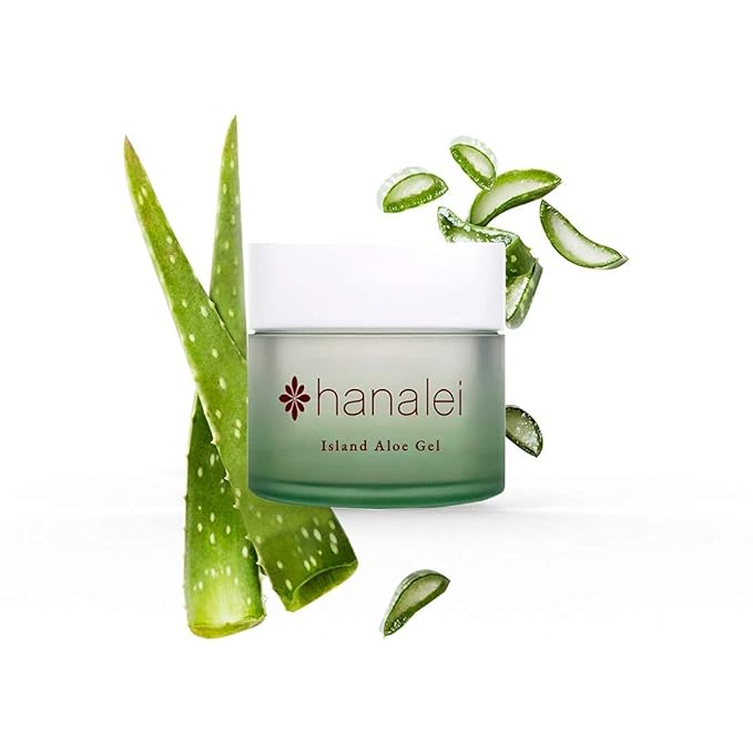 Cruelty-Free and Paraben-Free Cooling Island Aloe Gel by Hanalei - Everyday Moisturizer and After-Sun Care – Full Size (100g)