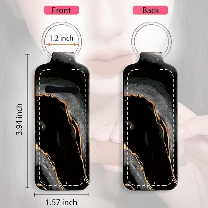 Chapstick Holder Keychain Holder Neoprene Lip Balm Lipstick