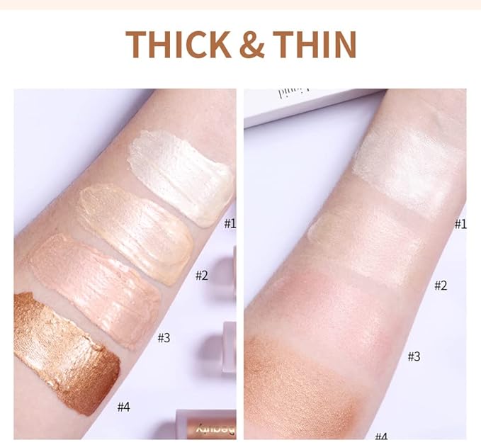 Unyoke Liquid Highlighter Stick, Matte Finish, Cream Formula, Face Makeup