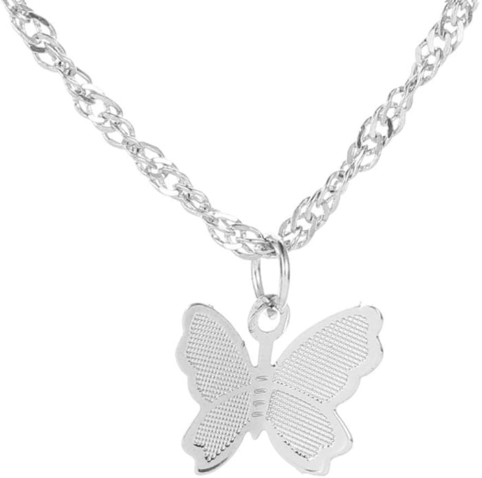 Fashion Necklace with Butterfly Pendant Clavicle