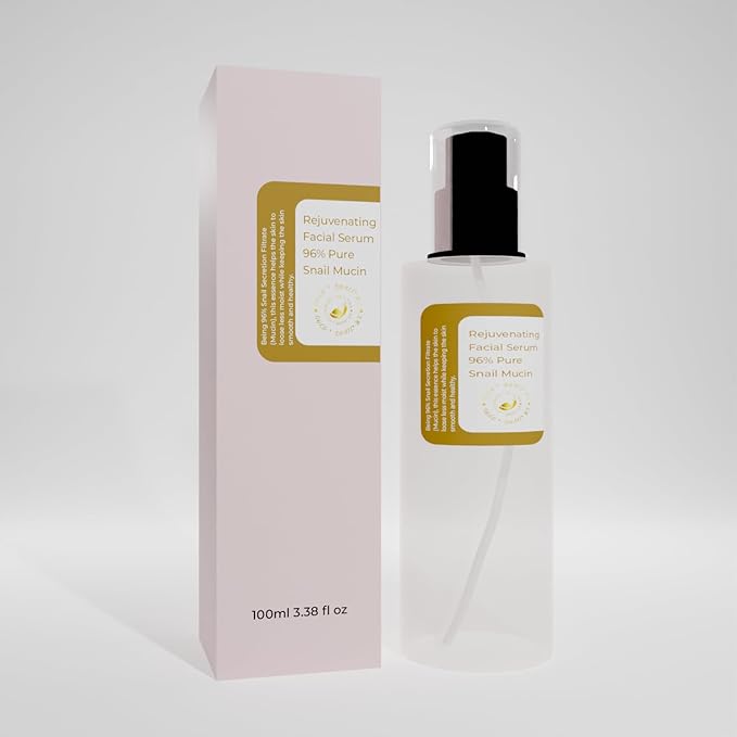 Snail Mucin Serum Luxury Korean 96% Snail Facial Serum Filtrate for skincare, Hydrating Serum For Dry Dull Face Skin and Wrinkles Power Repairing Essence For Face - GoldSnailRX