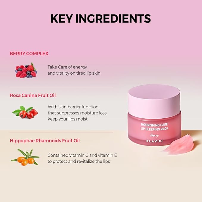 Klavuu Nourishing Care Lip Sleeping Pack(Vanila Balm