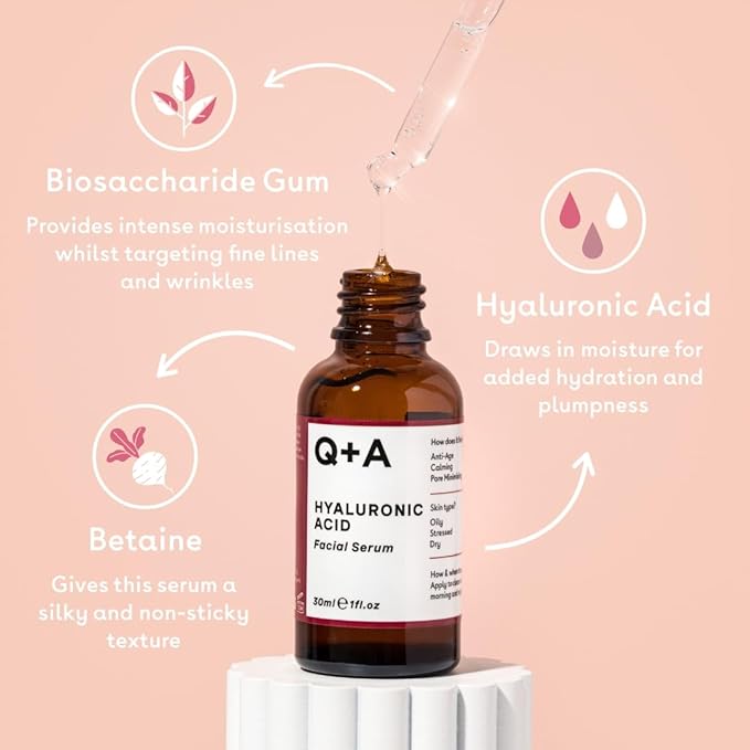 Hyaluronic Acid Facial Serum. A hydrating Hyaluronic Acid serum for healthy and plump skin. 30ml/1fl.oz