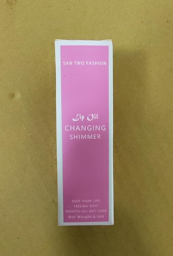 Color Changing Lip Oil PH,Warm Change Glitter Lip Gloss,Magic Big Brush Color Changing Lip Oil,Long Lasting Nourishing Lip Glow Oil Non-sticky Primer Lip Tint