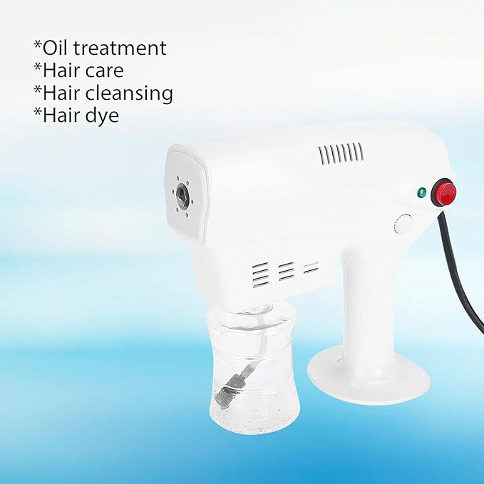 Nano Sprayer, Multifunctional Nano Steam Gun, Steamer Gun for Hair, Hair Coloring Dyeing Steamer Humidifer Hair Care Tool Us Plug