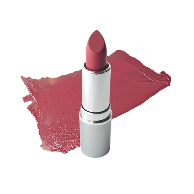 Honeybee Gardens Truly Natural Long Lasting Lipstick, Darla, Medium Rose with Pink Undertones, Naturally Hydrating & Nourishing, Vegan, Gluten-Free & Cruelty-Free, 0.13 oz / 3.8 g