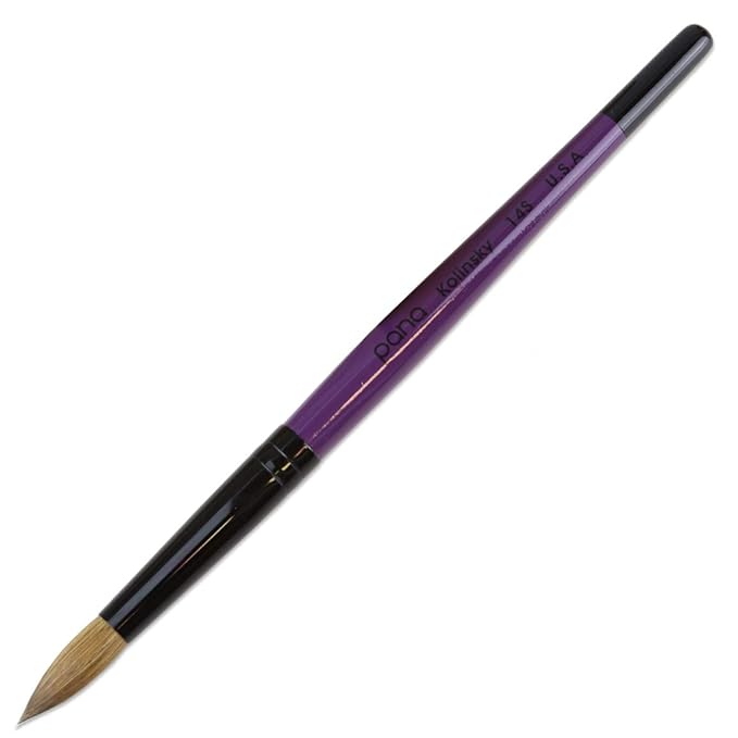 Professional purple wood kolinsky acrylic