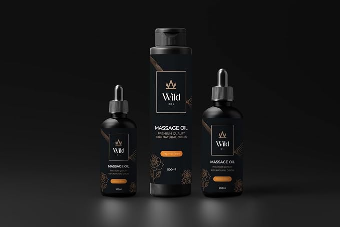 Black Opium Luxurious Lavender Massage Oil Mineral, Grape Seed, Jojoba & Lavender Skin Moisturization Hair Nourishment Hydration, Elasticity, Vegan & Natural (100ml)