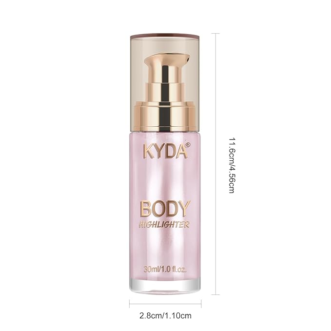 Body Shimmer Oil,Liquid Glow Illuminator Body Luminizer Glow Fl Oz#106