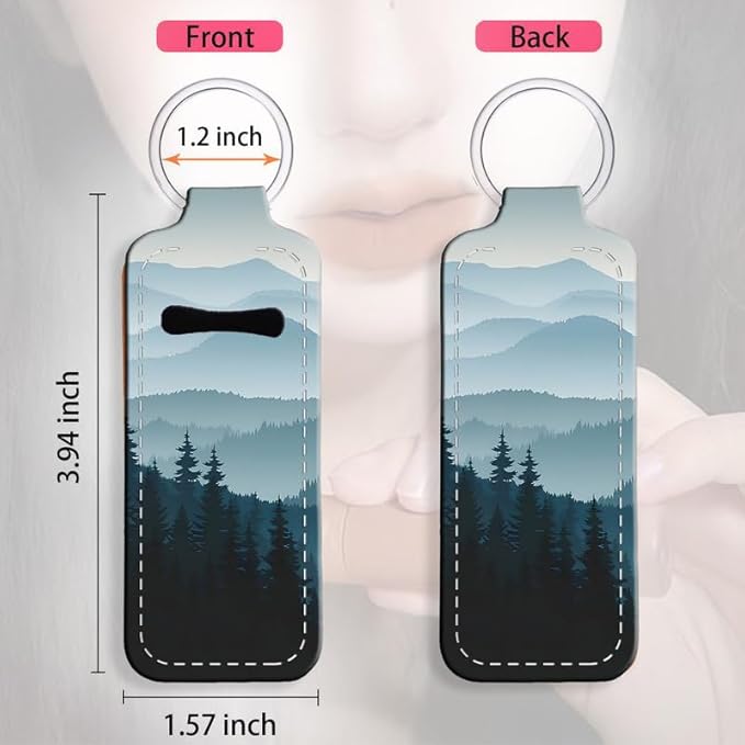 Chapstick Holder Keychain Holder Neoprene Lip Balm Lipstick