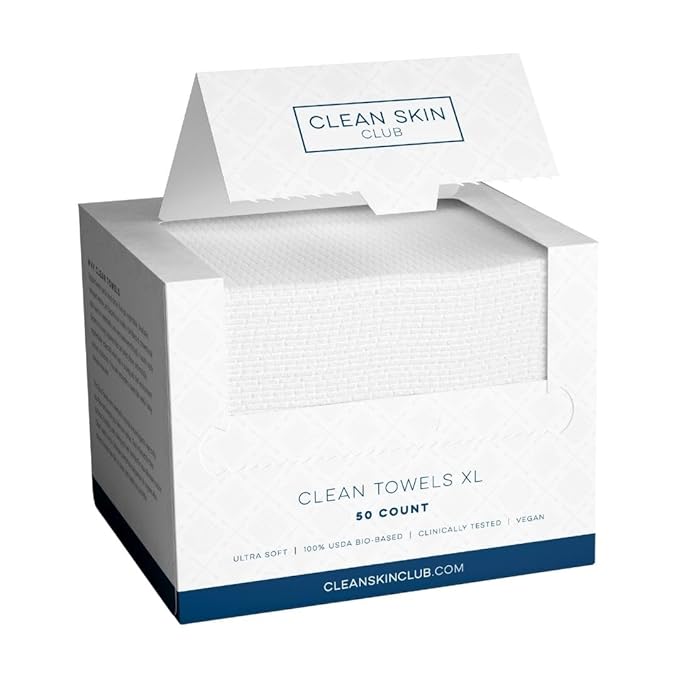 Clean Skin Club Clean Towels XL, 100% USDA