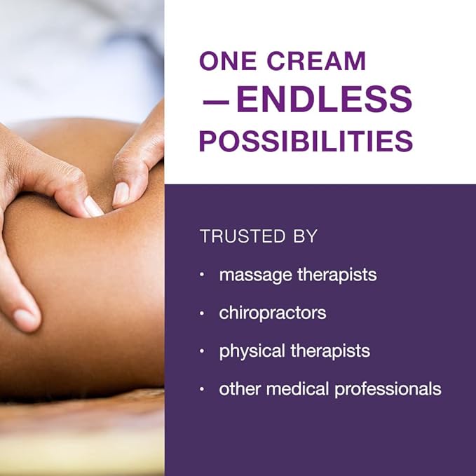 Free-Up-Professional Massage Cream, Fragrance-Free, Great Glide, Lubricity, Tissue Perception, Perfect for Physical Therapy, Massage Versatile, Non-Greasy, 8 Oz Jar